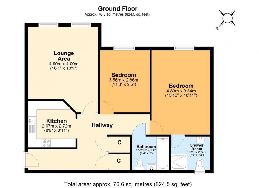 Floorplan for Spire Place, Warlingham