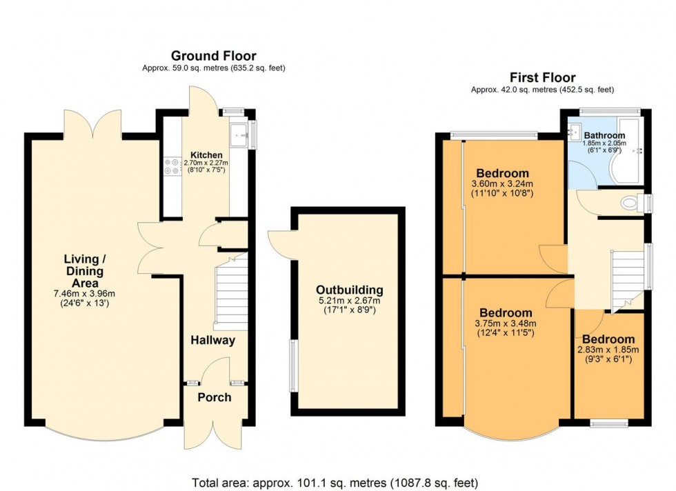 Floorplan for Ingham Road, Selsdon