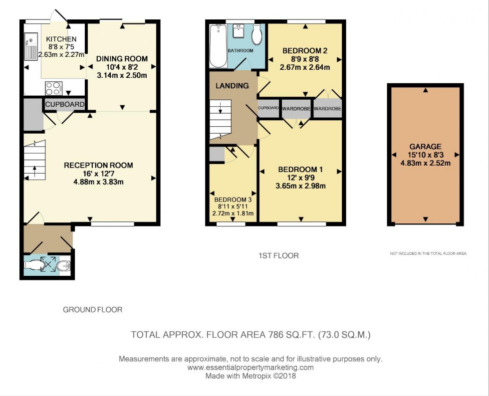 Floorplan for Haling Park Road, South Croydon