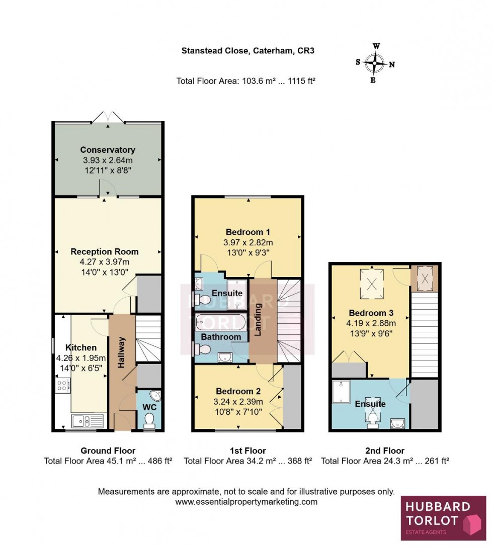 Floorplan for Stanstead Close, Caterham