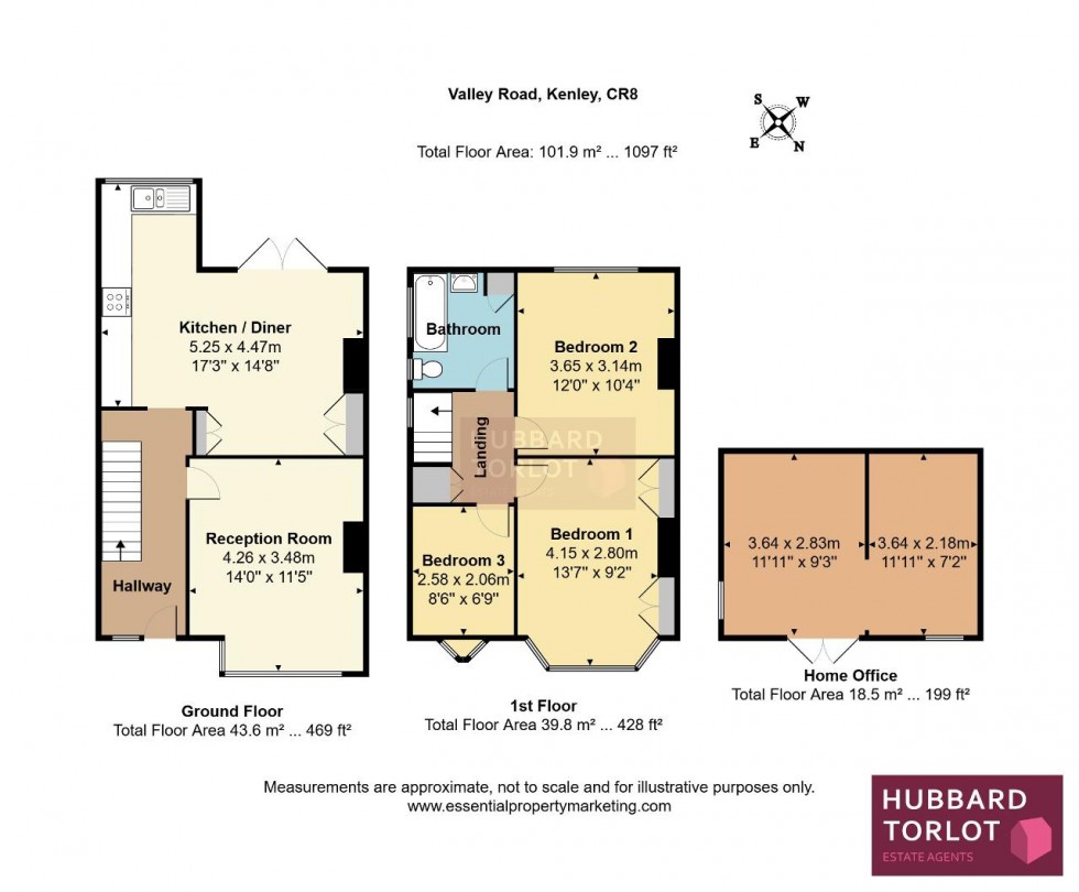 Floorplan for Valley Road, Kenley