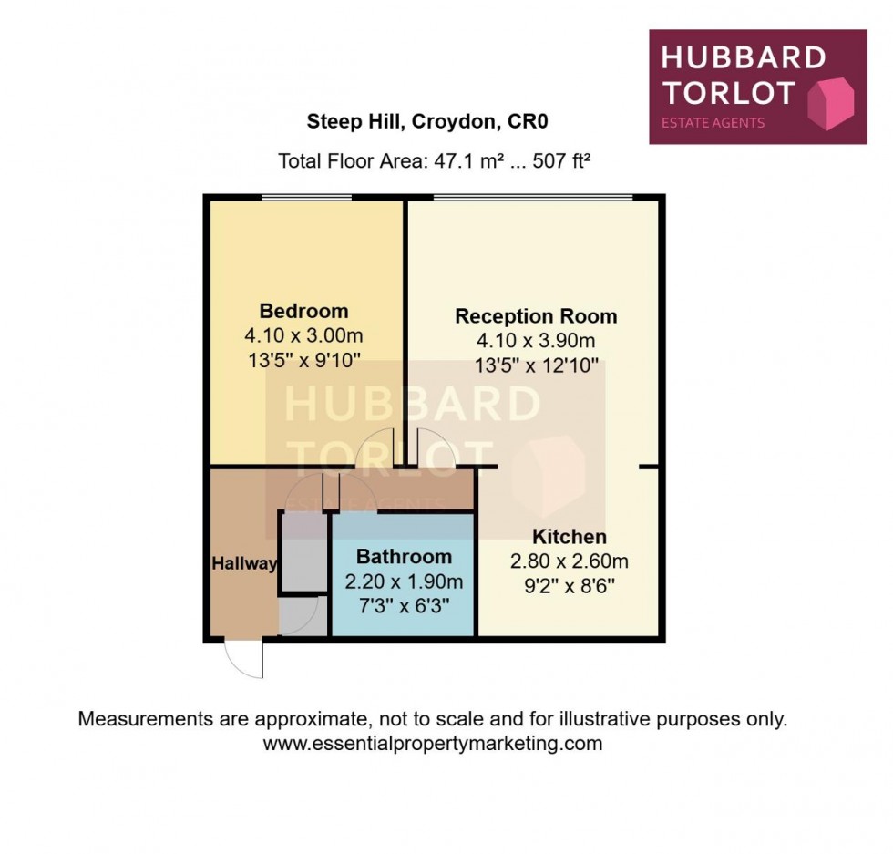 Floorplan for Steep Hill, Croydon
