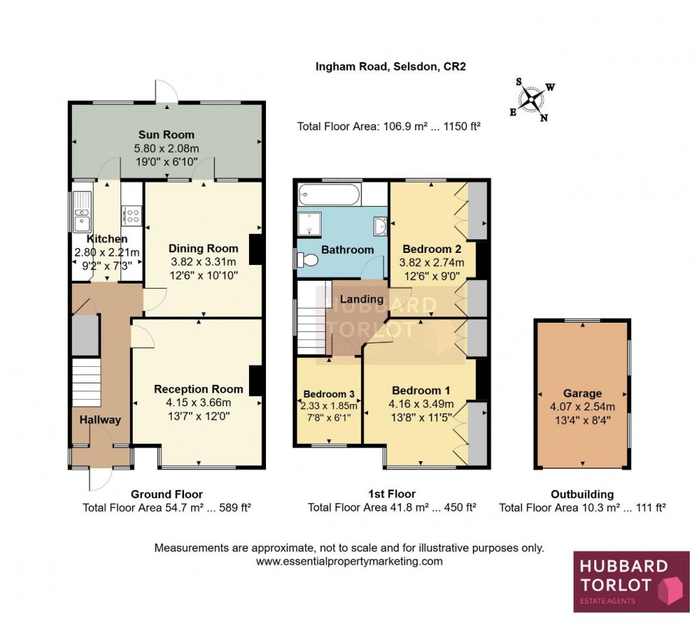 Floorplan for Ingham Road, South Croydon