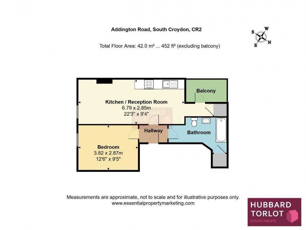 Floorplan for Addington Road, Selsdon