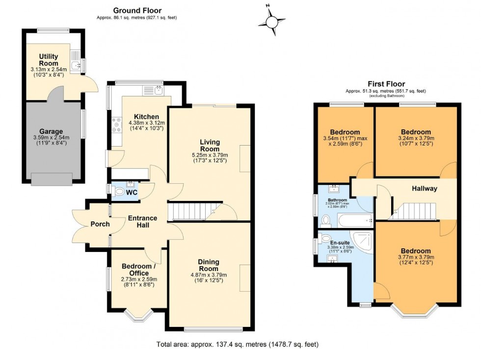 Floorplan for Farm Fields, Sanderstead