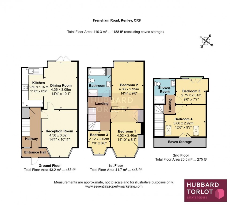 Floorplan for Frensham Road, Kenley