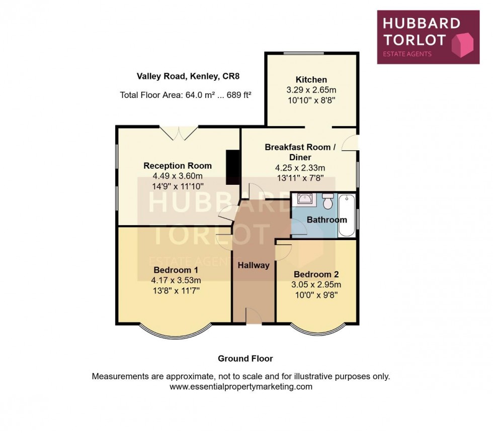Floorplan for Valley Road, Kenley