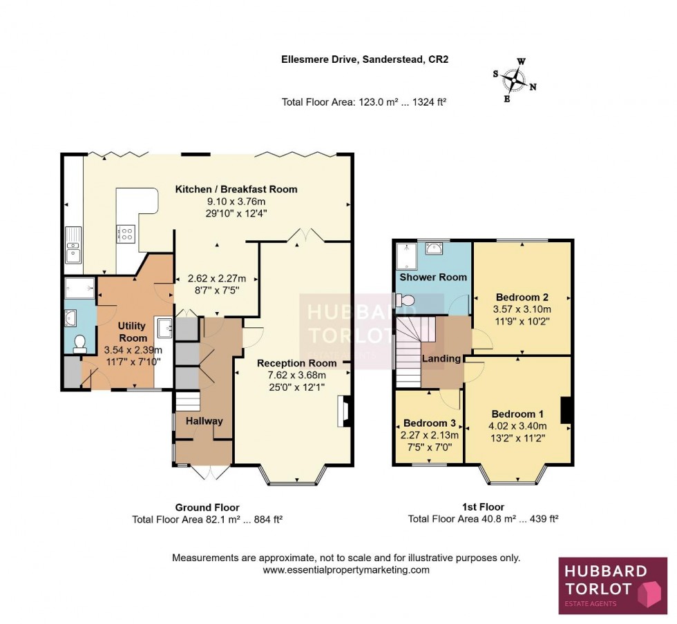 Floorplan for Ellesmere Drive, Sanderstead