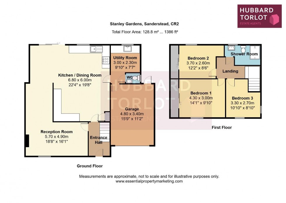 Floorplan for Stanley Gardens, Sanderstead