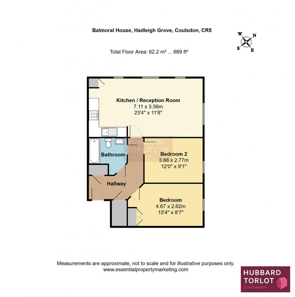 Floorplan for Hadleigh Grove, Coulsdon