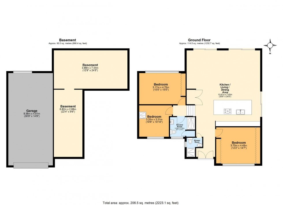 Floorplan for Burntwood Lane, Caterham