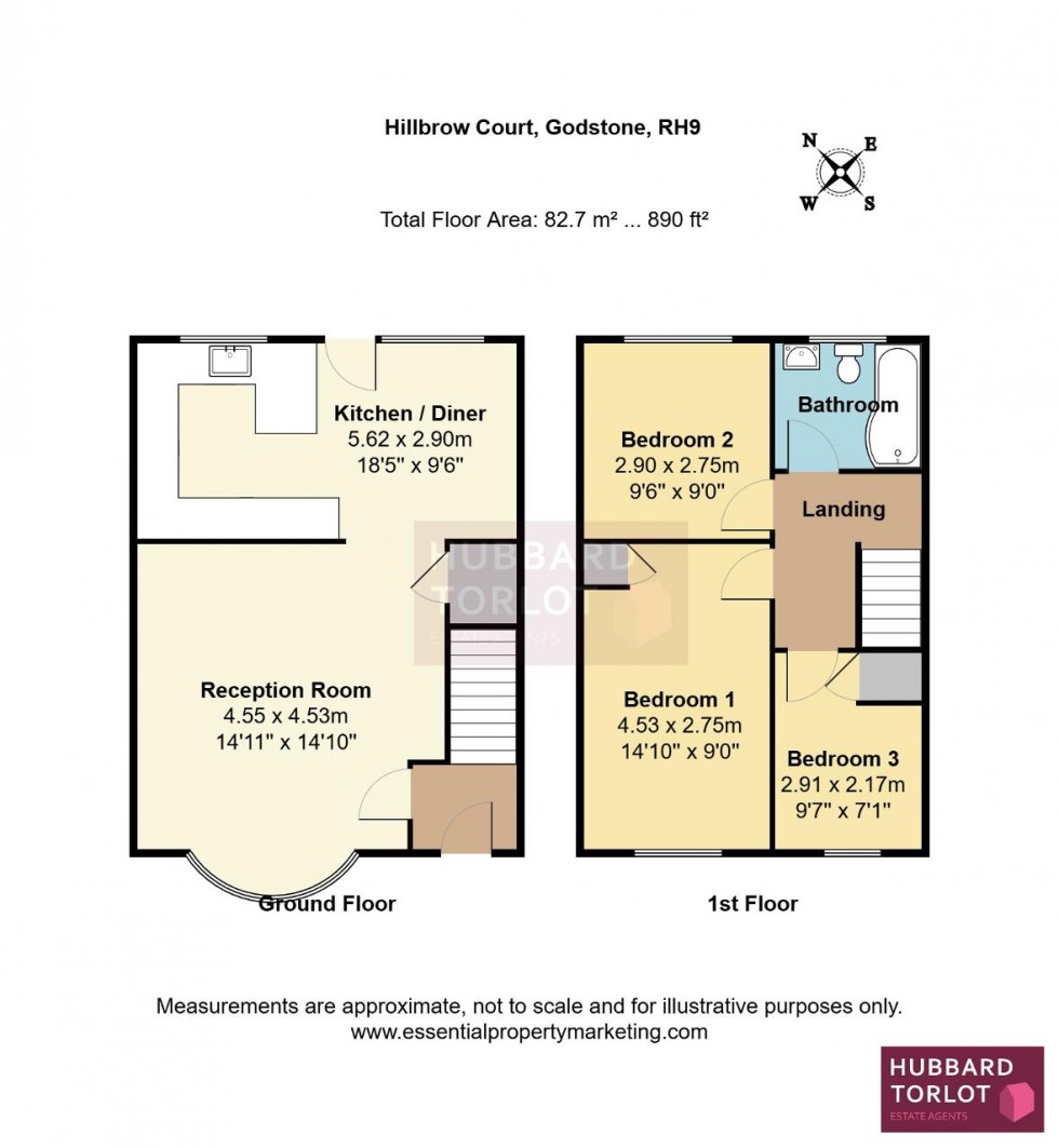 Floorplan for Hillbrow Court, Godstone