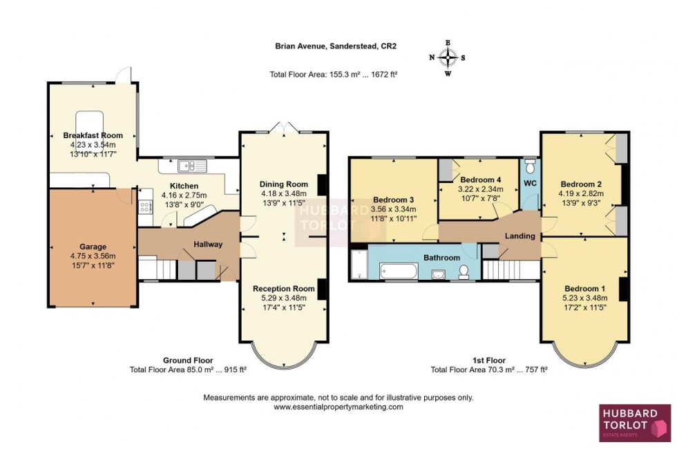 Floorplan for Brian Avenue, Sanderstead