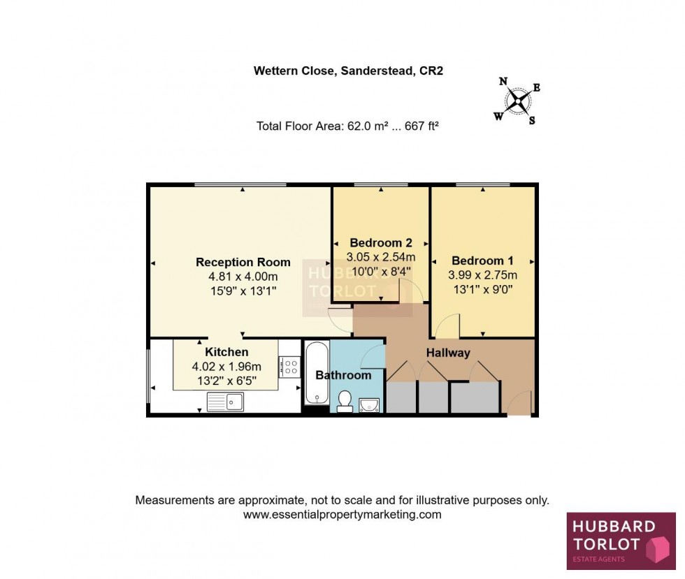 Floorplan for Wettern Close, South Croydon