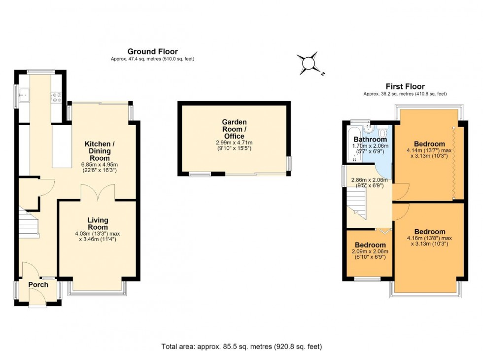 Floorplan for Hamsey Green Gardens, Warlingham