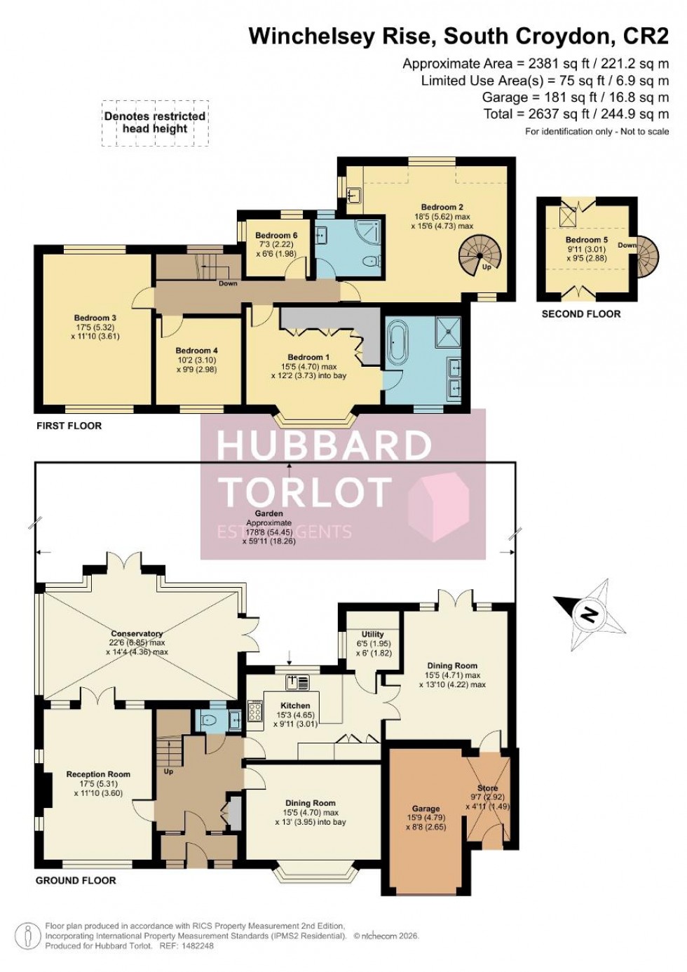 Floorplan for Winchelsey Rise, South Croydon